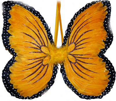 Крылья бабочки №2 оранжевые