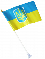 Флажок настольный Украина (на присоске)