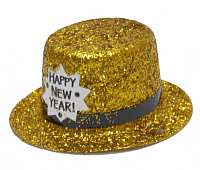 Праздники|Новогодние головные уборы|Шляпы и шапки|Шапки-мини С новым годом (пластик)