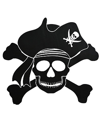 Наклейка интерьерная Череп Пирата