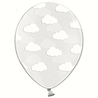Тематичні вечірки|Baby Shower|Для Хлопчиків |Повітряна куля кристал Хмари 30 см