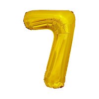 Шар цифра 7 фольга 66 см (золото) Шар цифра 7 фольга 66 см (золото)