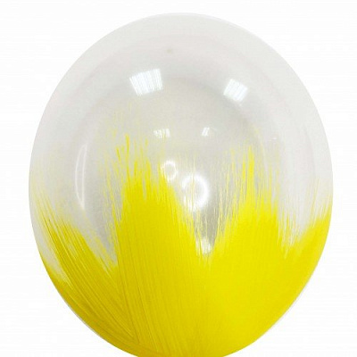 Повітряна кулька Браш жовта 30 см