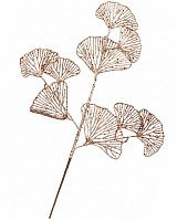 Ветка декоративная Лист Гинкго 62см Ветка декоративная Лист Гинкго 62см