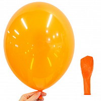 Воздушный шар кристалл оранжевый 30см