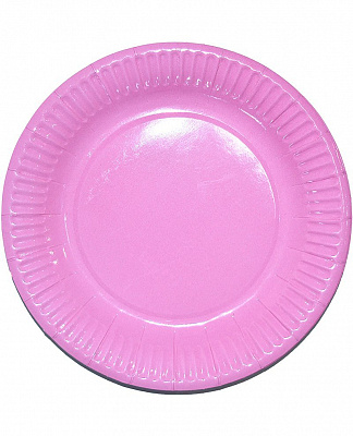 Тарілки святкові рожеві 8 од