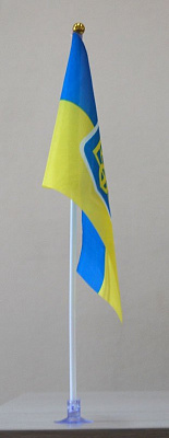Флажок настольный Украина (на присоске)