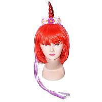 Обруч Единорога с хвостиком (красный)