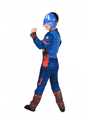 Костюм Капитан Америка с мускулами 110-120
