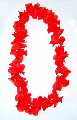 Леи гавайские эконом (красные)