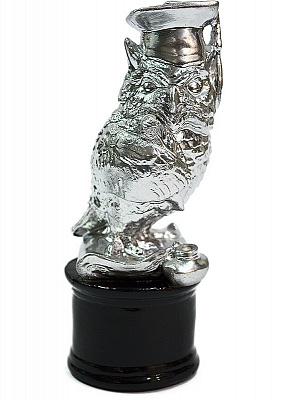 Статуэтка Сова бакалавр (серебро) 16 см