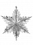 купить декорация снежинка серебро 60 см. с доставкой