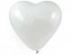 Воздушный шар пастель Сердце белый 10"