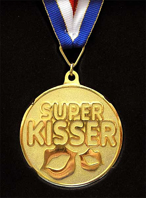 Медаль в рамке "Super Kisser"