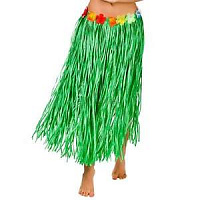 Тематичні вечірки|Гавайская вечеринка|Гавайські спідниці та шорти|Спідниця гавайська 70 см (зелена)