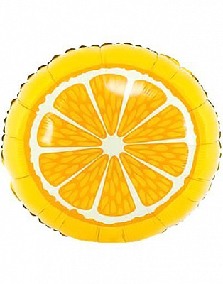 Шар фольга 46см Апельсин