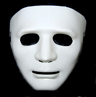 Товары для праздника|Маски карнавальные|Венецианские маски|Маска лицо человека (Белая)