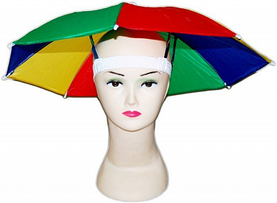 Зонт на голову (радуга)
