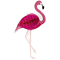 День Рождения|Фламинго|Фигура бум Фламинго 53см