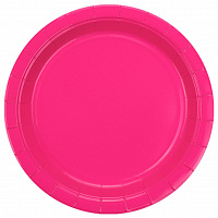 Тарілки пастель (фуксія) 23см