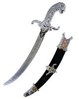 Сабля пирата (черно-серебряная)