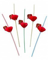 Трубочки Сердце с Амуром 5 шт