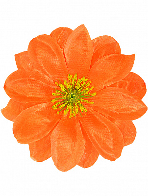 Заколка цветок гибискуса (оранжевый)