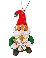 Подвеска Гном со снежинкой