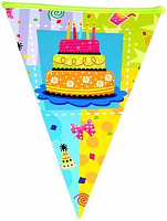 День Рождения|Тема Торт|Вымпела праздничные Торт
