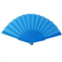 Веер ткань (голубой)