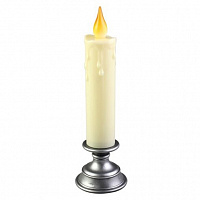 Праздники|Сервировка новогоднего стола|Свечи|Свеча Led длинная (серебряная) 24см