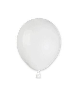 Воздушный шар пастель белый 5"