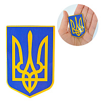 Тематичні вечірки|Мы из Украины|Українська символіка|Наклейка Тризуб 6х4 см