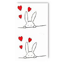 Тату міні Закоханий Зайчик Тату міні Закоханий Зайчик