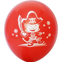 Тематичні вечірки|Пиратская вечеринка|Декорації і гірлянди на піратську вечірку|Повітряна куля Веселі пірати 12"