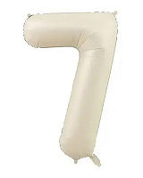 Куля цифра 7 фольгована 66 см (слонова кістка)