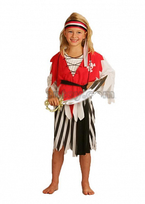 Комплект пиратский для девочки М (7-10 лет)