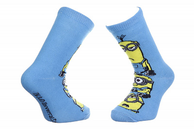 Шкарпетки дитячі Посіпаки блакитні (31-34)