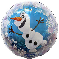 Свята |Новый Год|Новорічні повітряні кульки|Куля фольгована 18" Сніговик Олаф