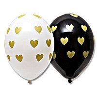 Повітряна куля Серця золоті 35 см Повітряна куля Серця золоті 35 см