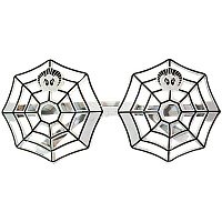 Очки Паук (белые)