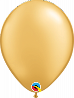 Воздушный шар люкс золото 12"