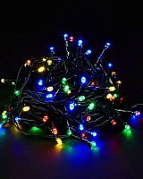 Гирлянда LED 80 мультиколор (черный провод) Гирлянда LED 80 мультиколор (черный провод)