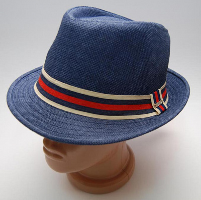 Шляпа Гавайский Пижон (синяя с лентой)