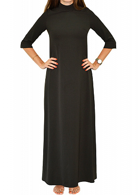 Платье длинное черное XS-S (рост 180-190)