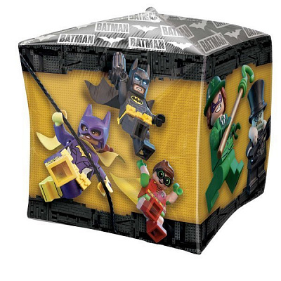 Куля фольгована Лего Бетмен (куб)