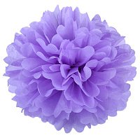 Помпон бумажный (лавандовый) 35 см