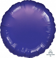Воздушные шарики|Тематические шары|Шар фольга круг 18" фиолетовый 