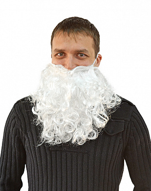 Борода Деда мороза средняя - фото 1 | 4Party