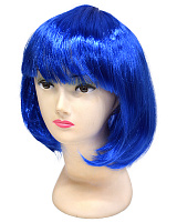 Парик каре синий